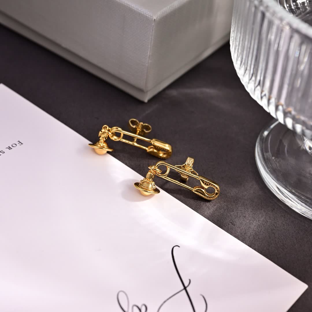 Vivienne Westwood Safety Pin Earrings